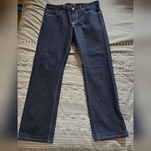 Women's Straight Leg Jeans in Dark Blue